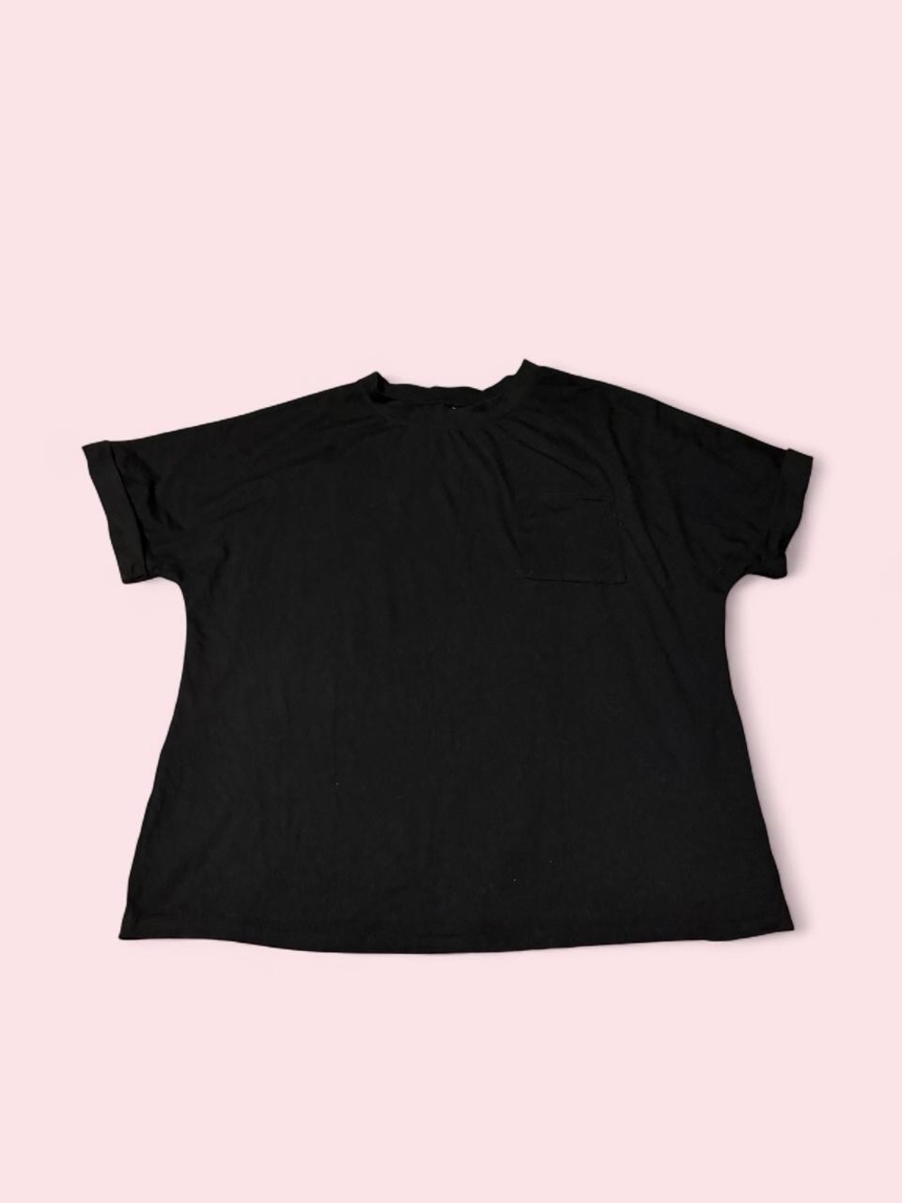 Everyday Black Short-Sleeve Pocket Tee